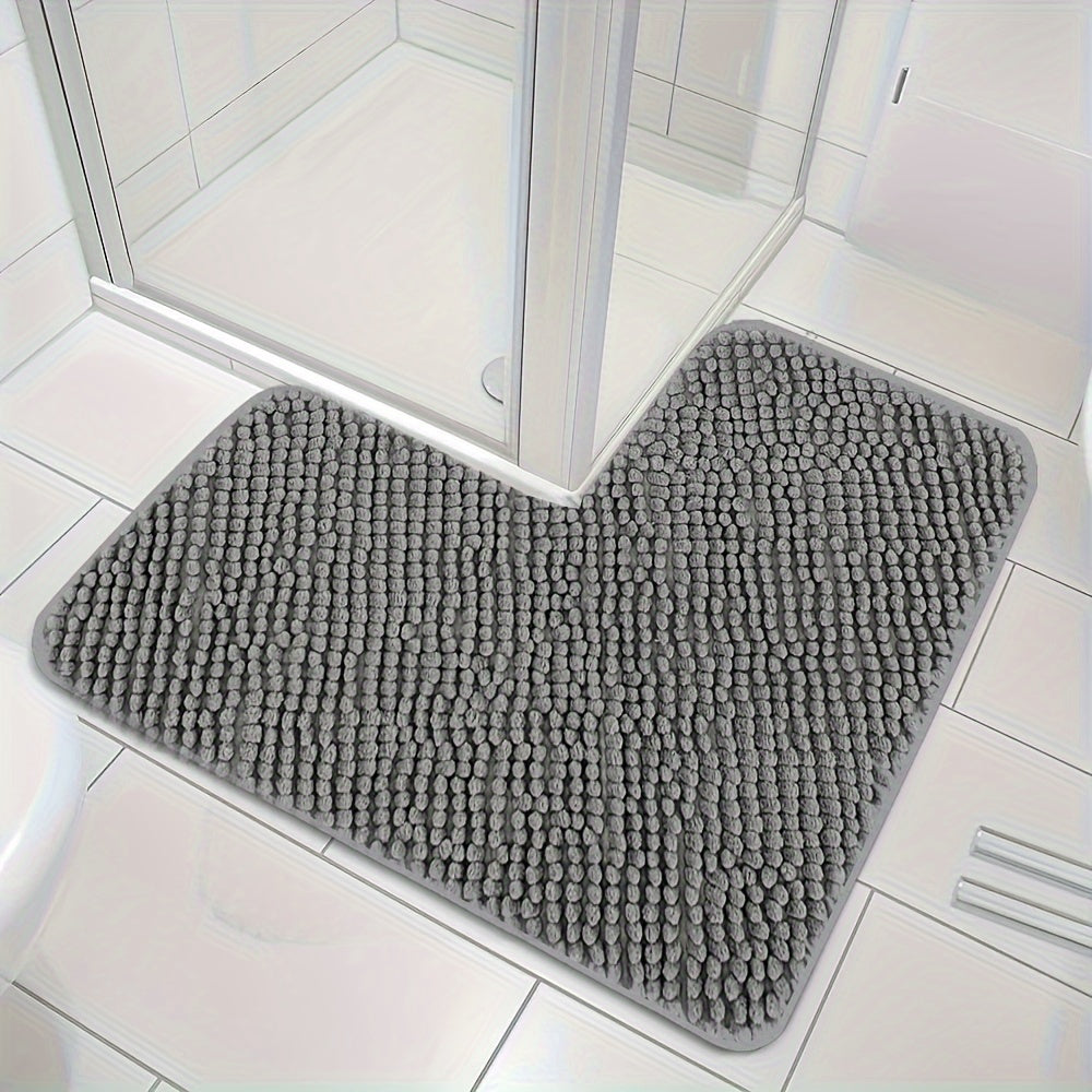 L-vormige antislip hoekdouchemat