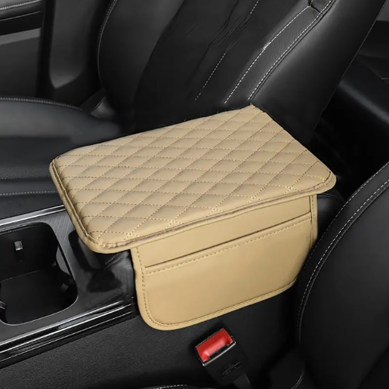 PU lederen auto armleuning mat