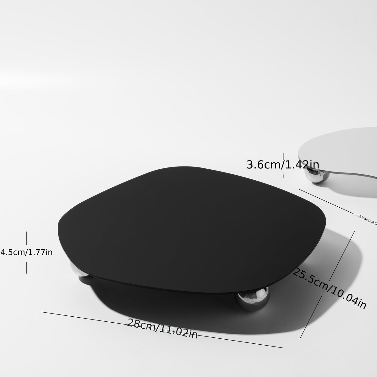 Geometrische acryl tray – voor kaarsen en geurstokjes