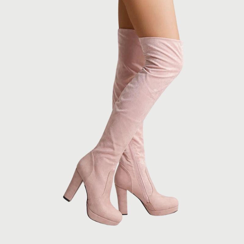 Overknee laarzen met blokhak — afbeelding 12