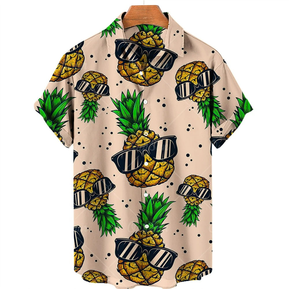 Tropisch hawaii overhemd met korte mouwen