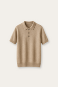 Stijlvol herenpoloshirt van kasjmier-merinowol