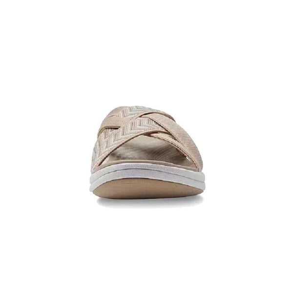 Luchtige dames slippers met schokabsorberend voetbed
