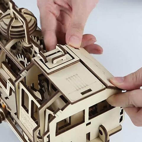 Houten 3D-treinpuzzel – Noor