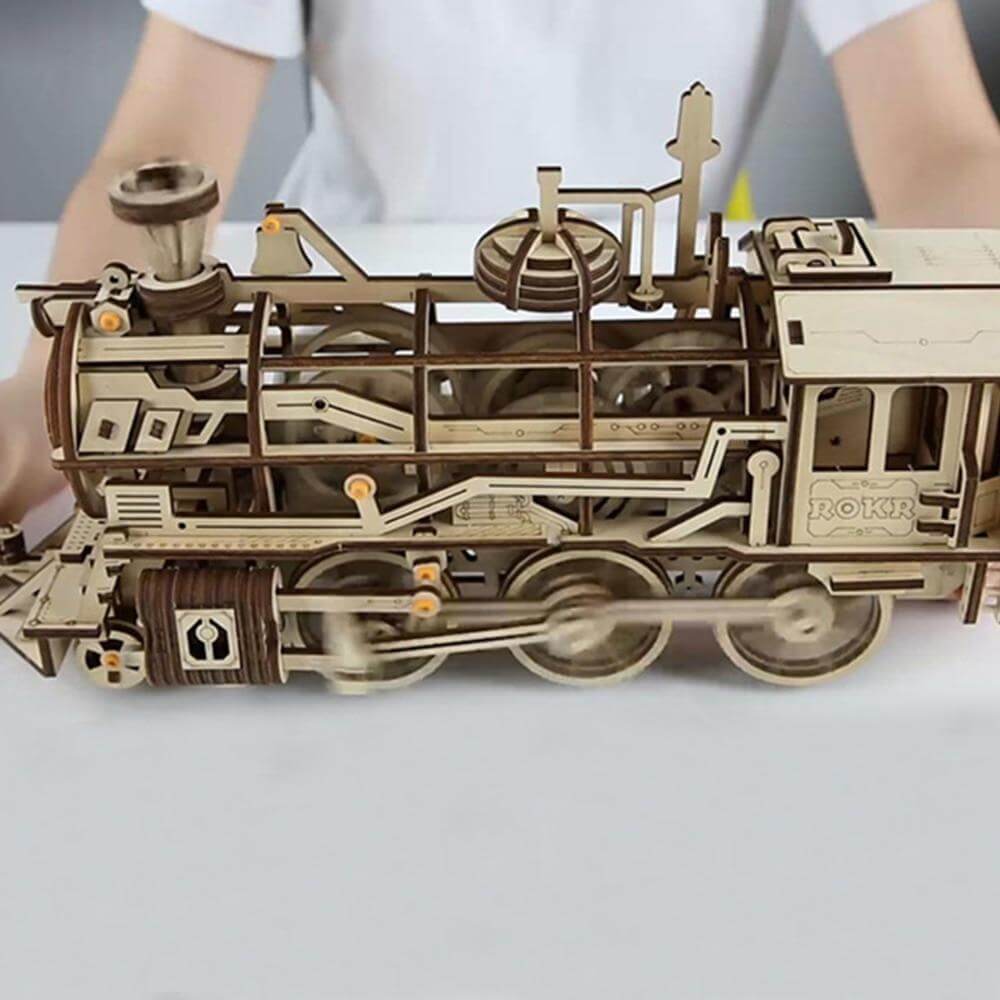 Houten 3D-treinpuzzel – Noor