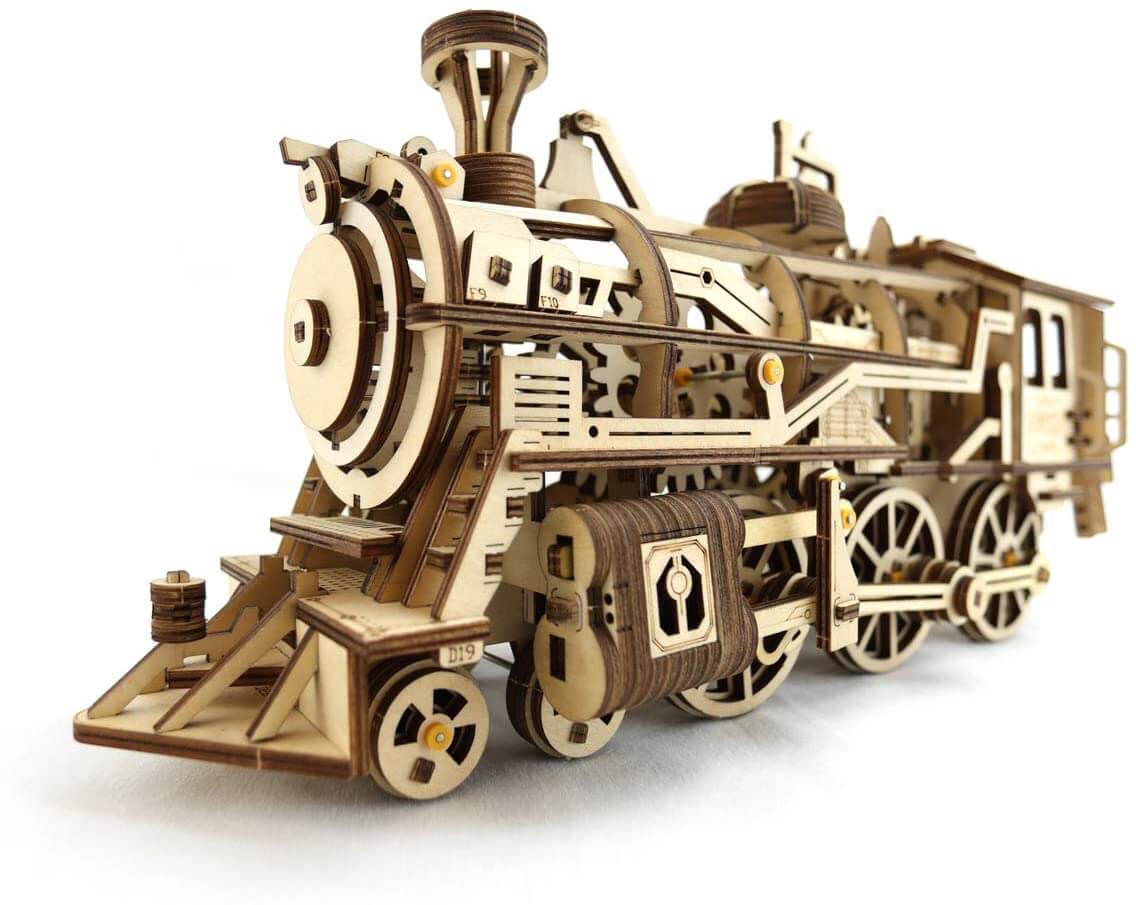 Houten 3D-treinpuzzel – Noor