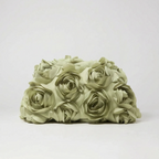 3D bloemen clutch tas