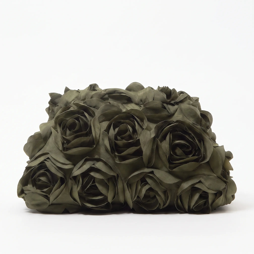 3D bloemen clutch tas