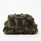 3D bloemen clutch tas