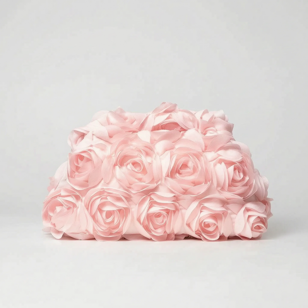 3D bloemen clutch tas — afbeelding 16