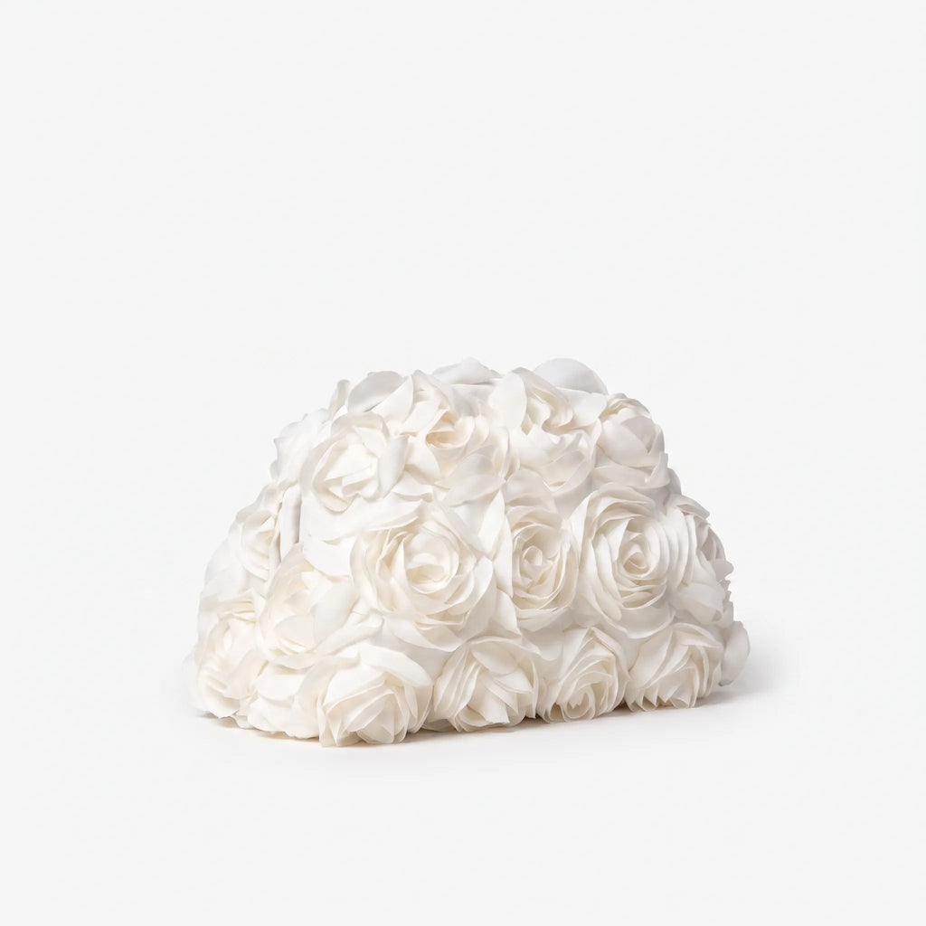 3D bloemen clutch tas