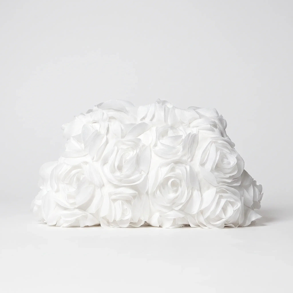 3D bloemen clutch tas