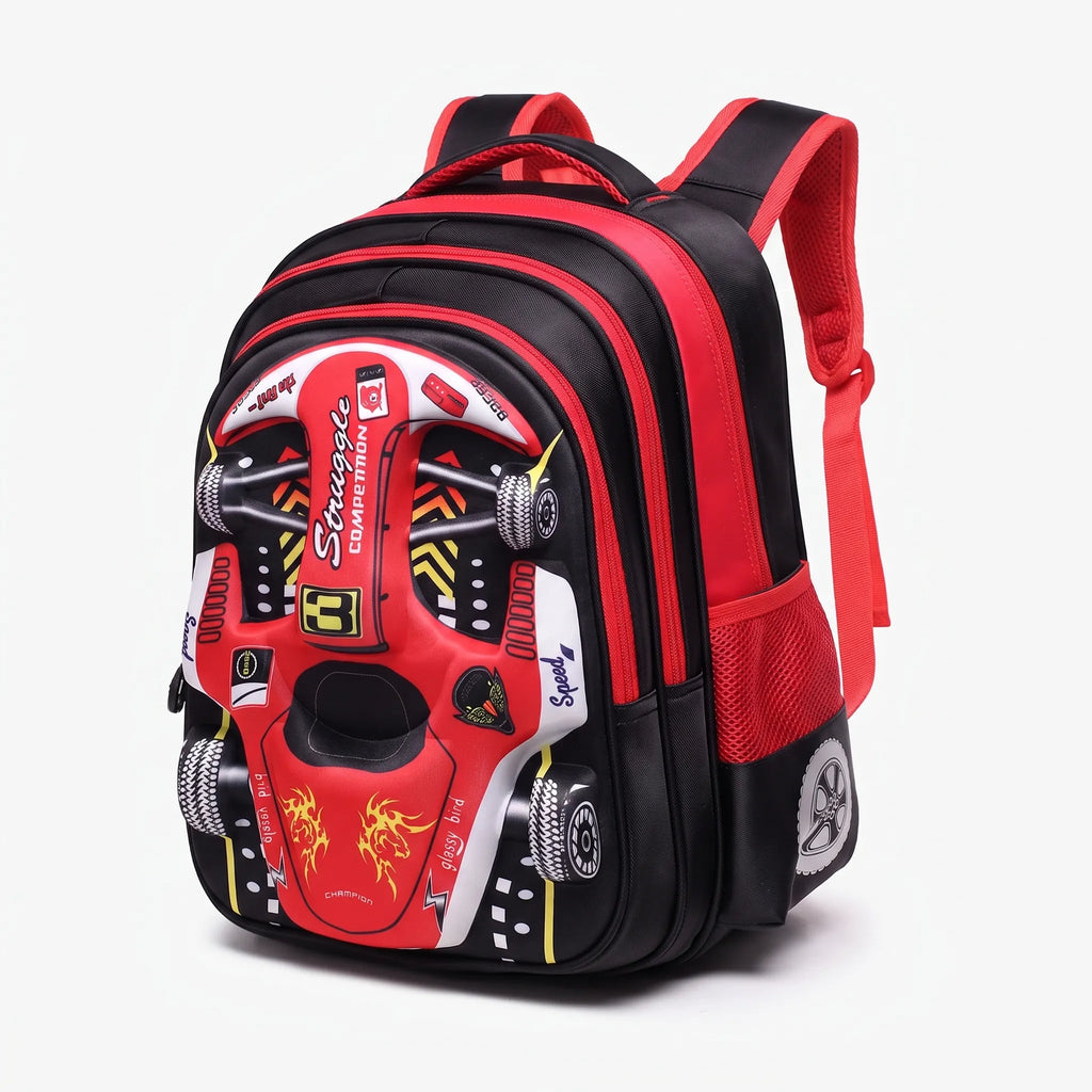 3D-raceauto schoolrugzak — afbeelding 9