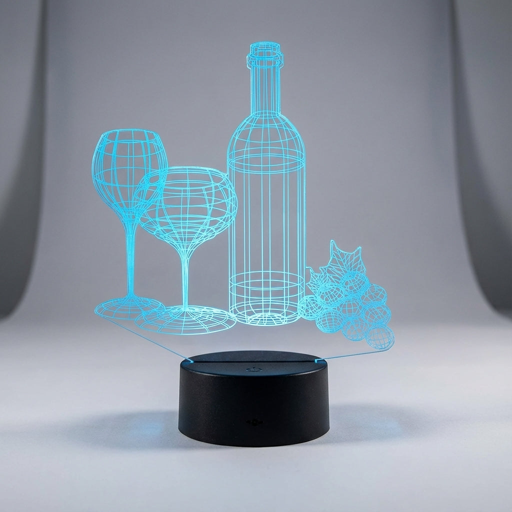 3D-illusie-tafellamp – Liva