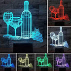 3D-illusie-tafellamp – Liva