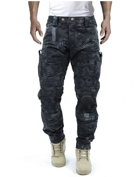 Functionele heren cargo broek met kniebescherming
