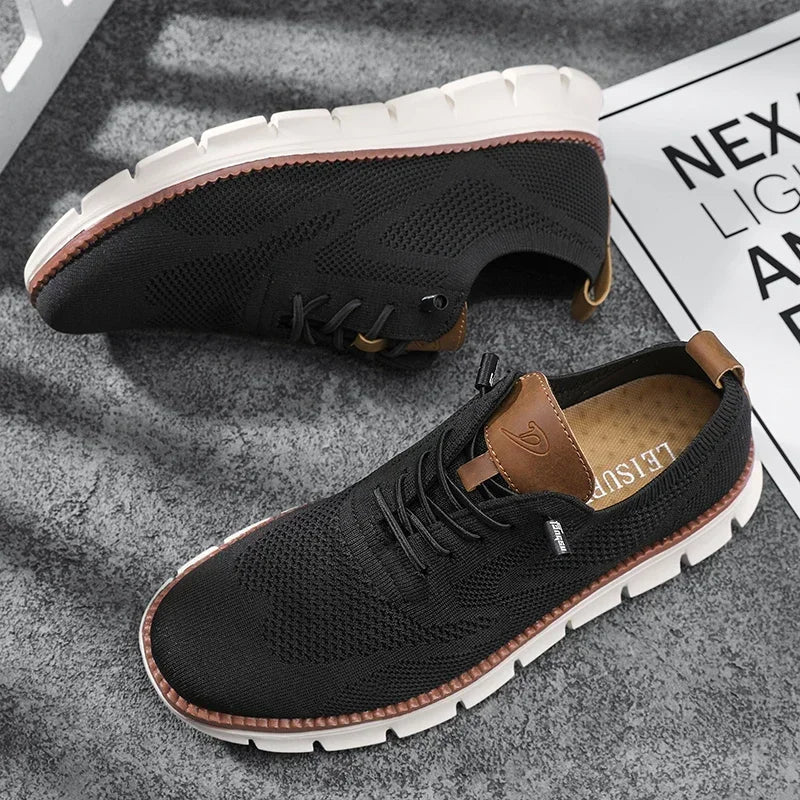 Herenschoenen van imitatieleer met ademende voering