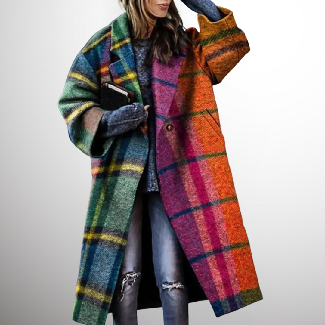 Lange dames wintertrenchcoat