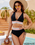 High waist bikiniset - tessa van sneldrogende stof