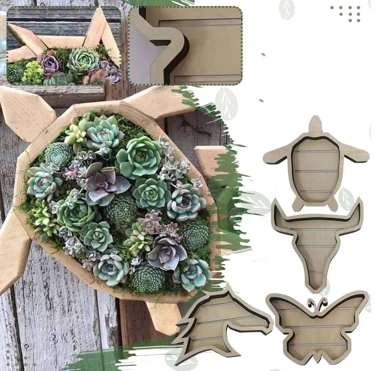 Houten plantenbak