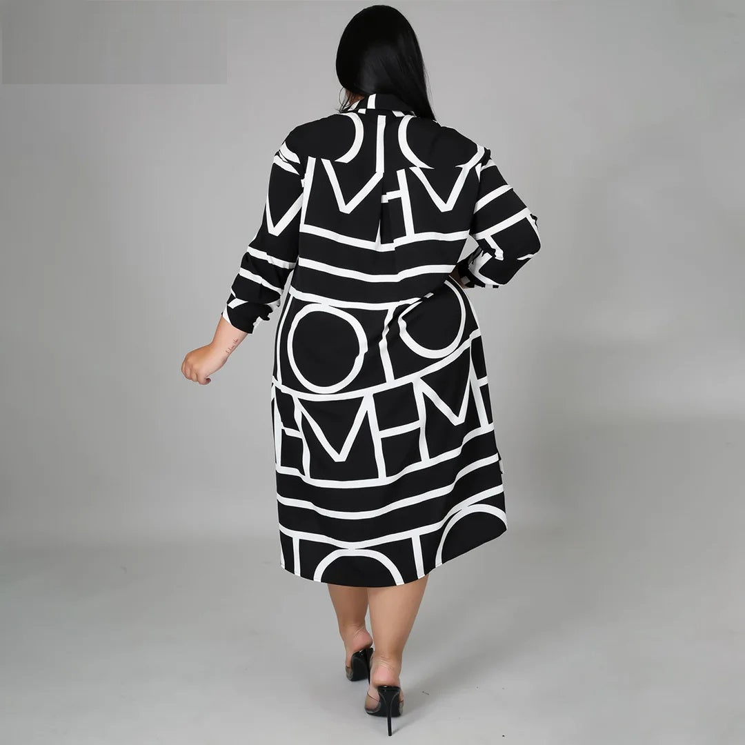 Georgia plus-size jurk