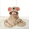 Babybadcape met capuchon