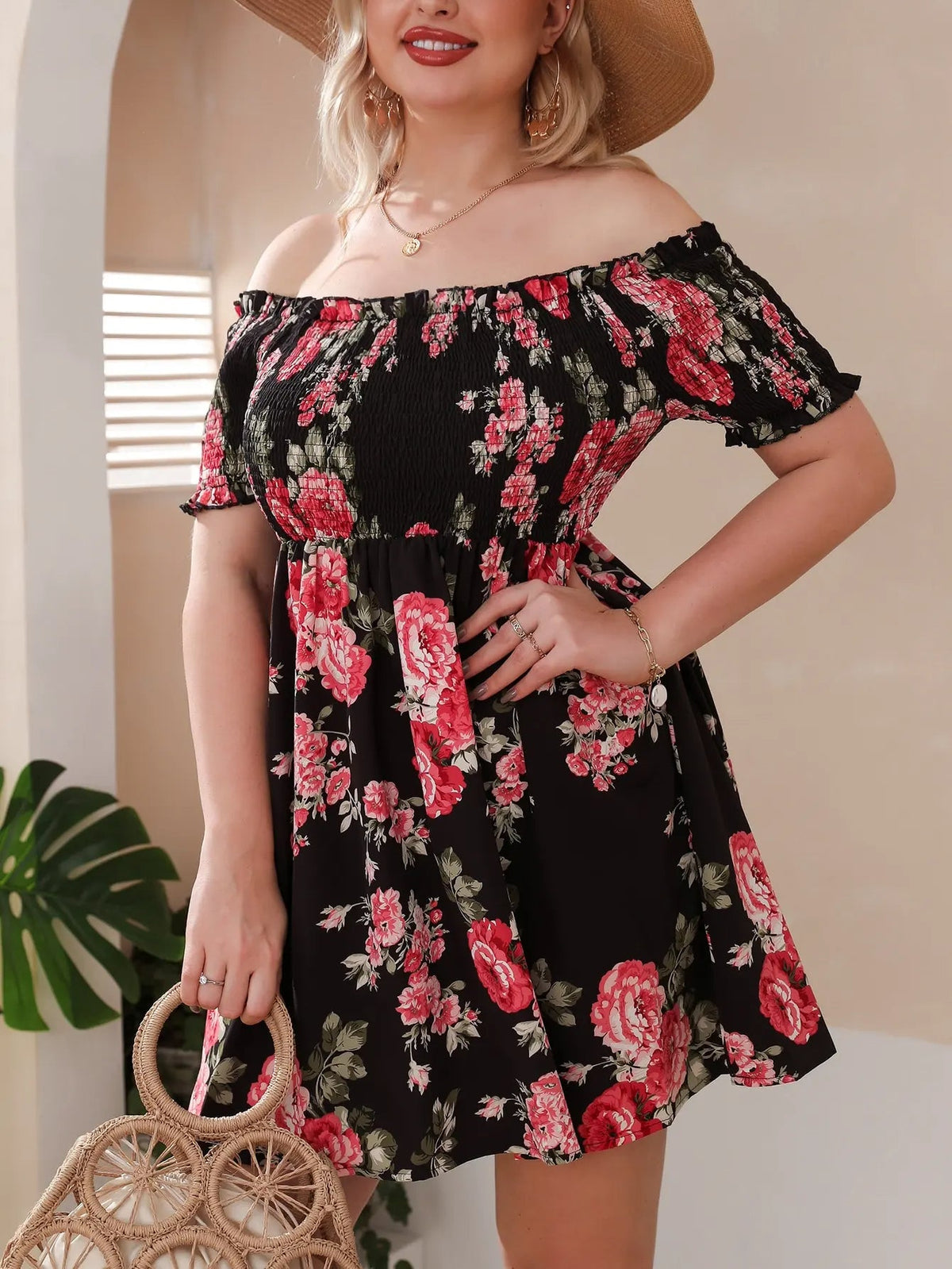 Lolita off-shoulder zomerjurk