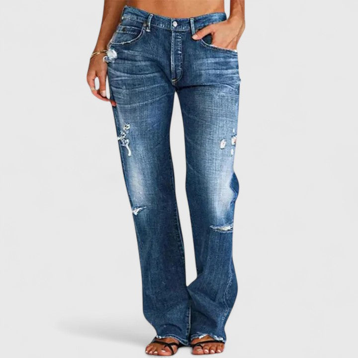 Wijde jeans met stretch
