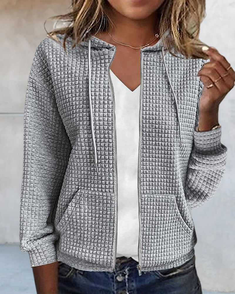 Casual comfort damesvest met zakken en trekkoorden — afbeelding 4