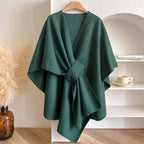 Dames omslagdoek met winddicht ontwerp