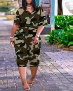 Aafke plus size playsuit