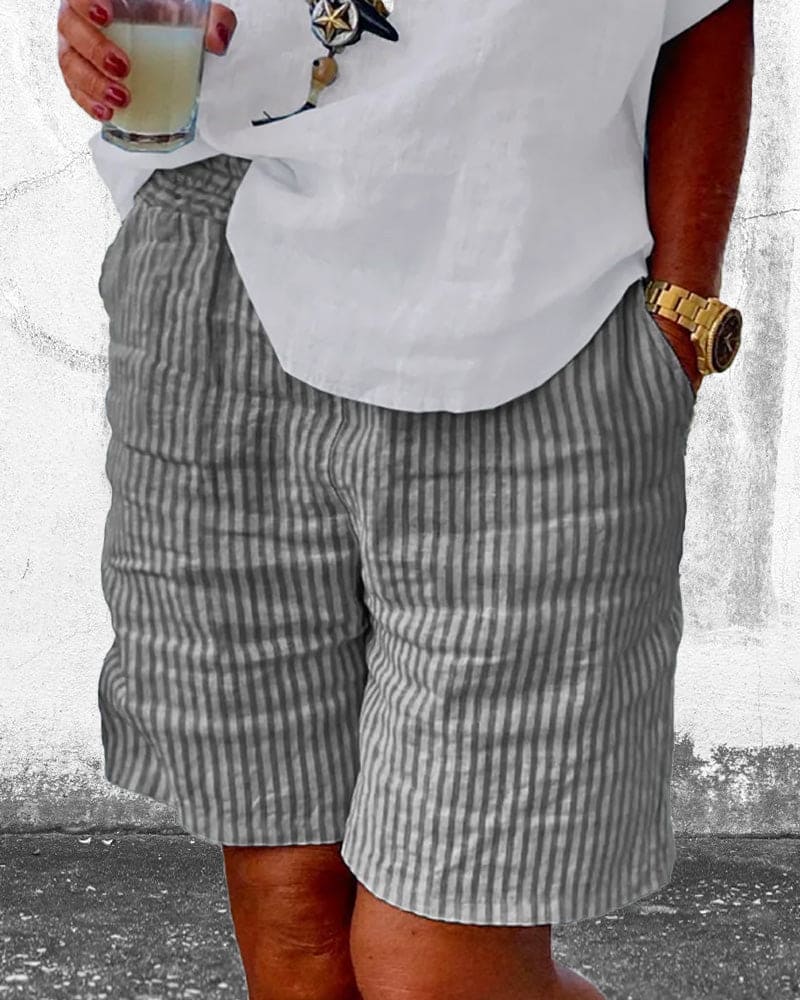 Gestreepte damesshorts