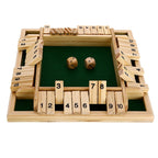 Houten dobbelstenen bordspel