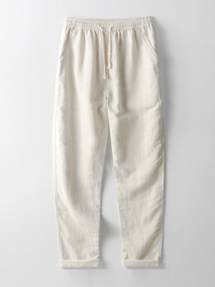 Linnen overhemd en broek set