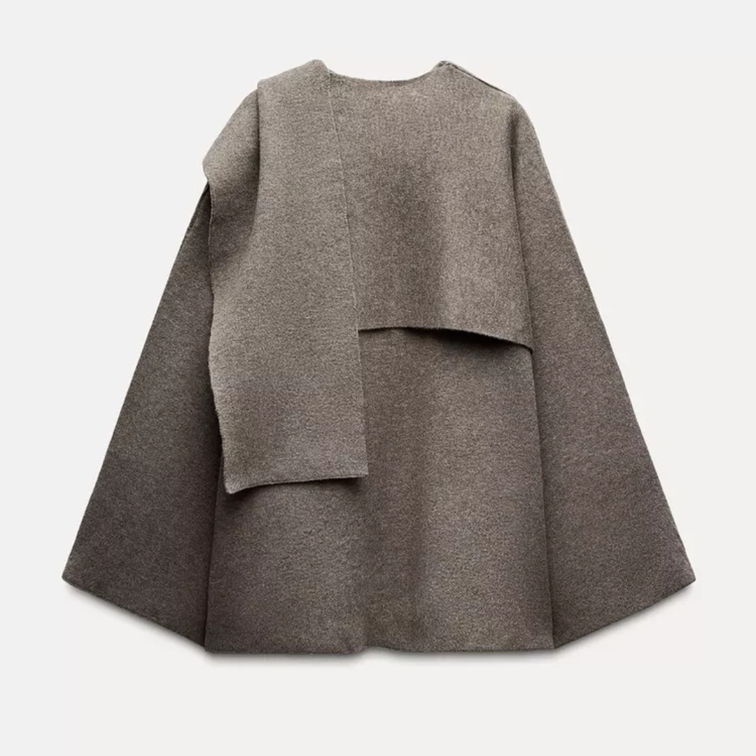 Dames winterponcho