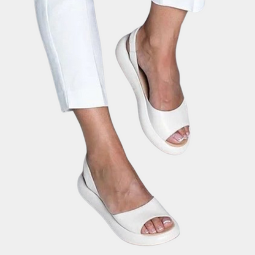 Dames zomerschoenen met dikke zool