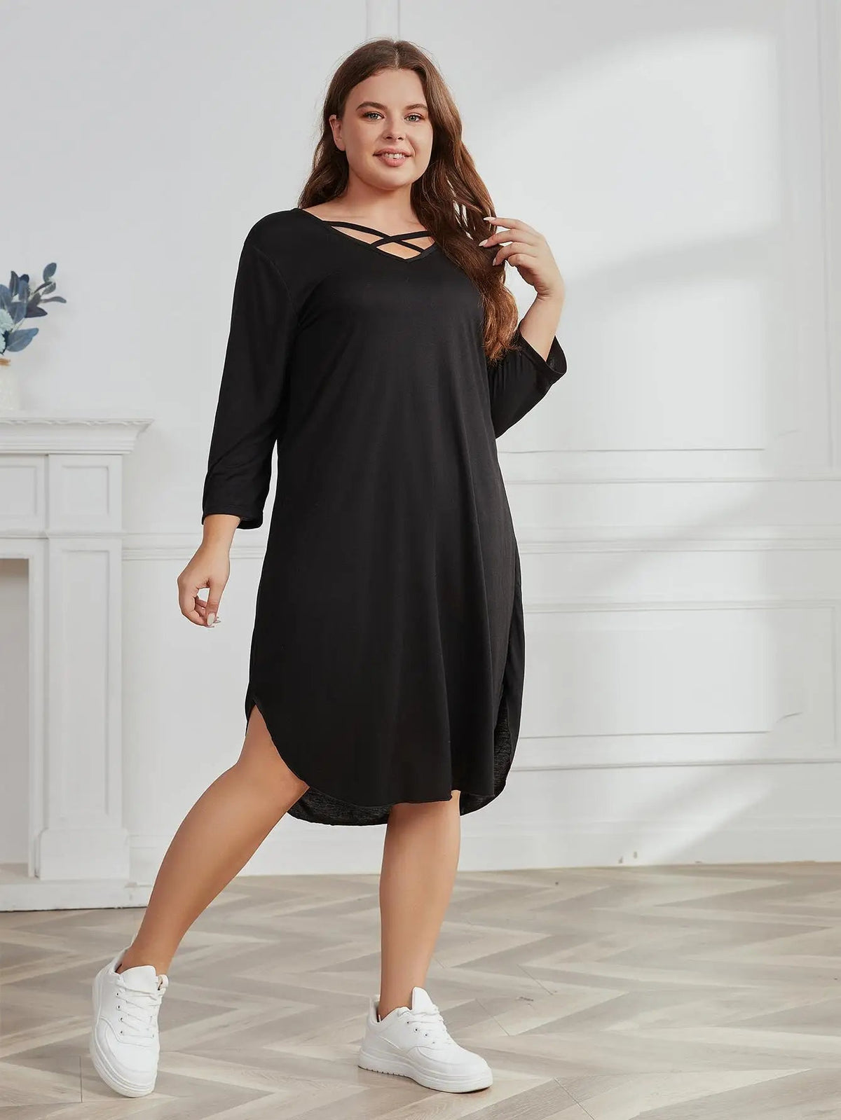 Gemma plus-size zomerjurk