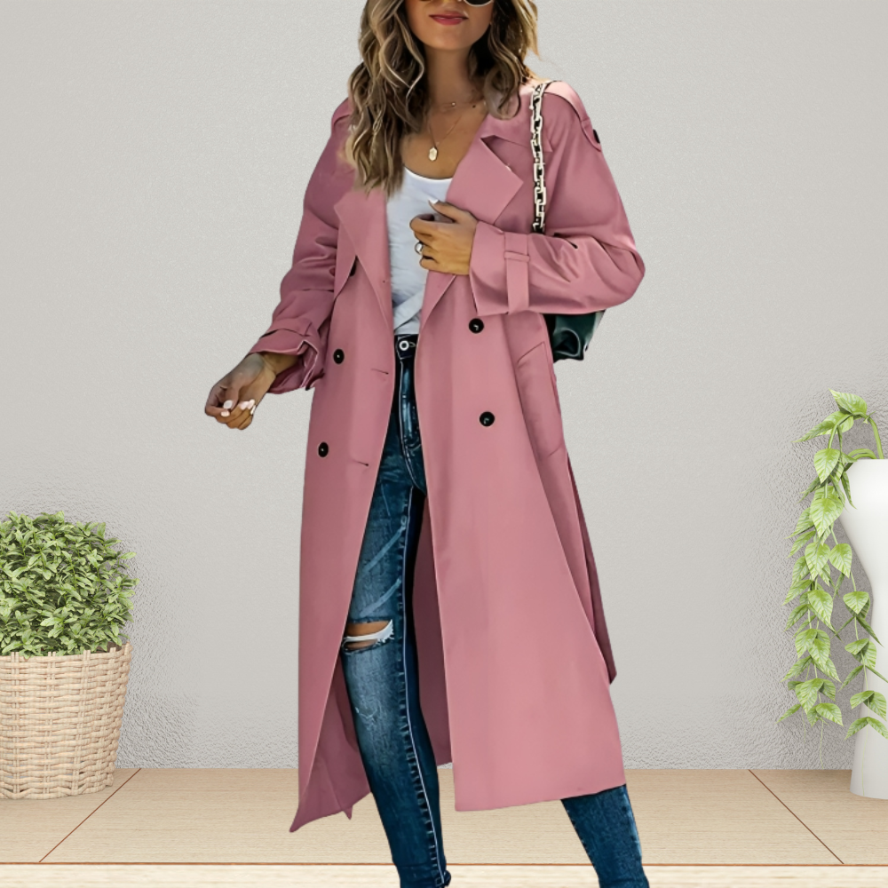 Dames tussenseizoen trenchcoat