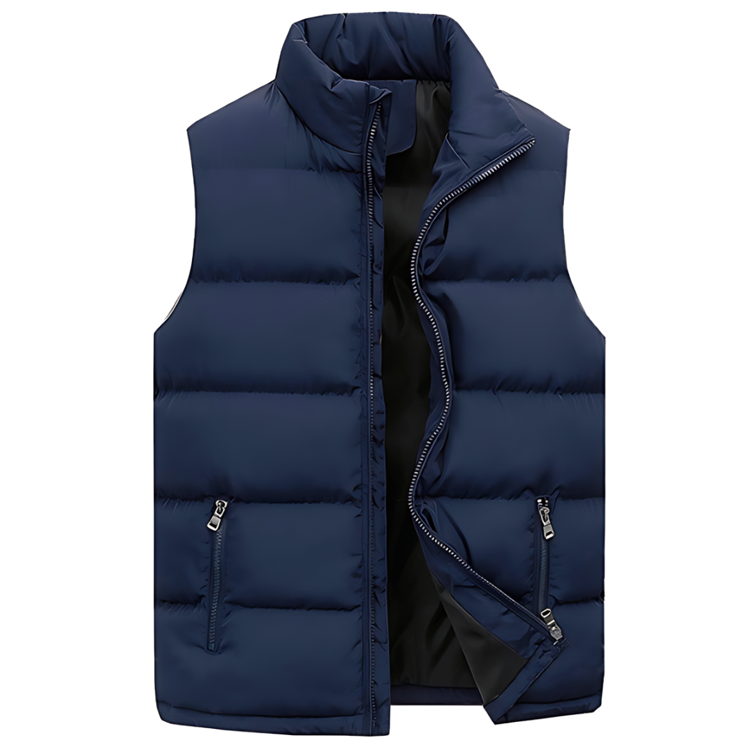 Xander | Gewatteerde herenbodywarmer met zakken