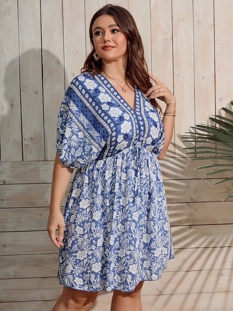 Mica plus-size jurk