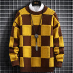 Plaid trui