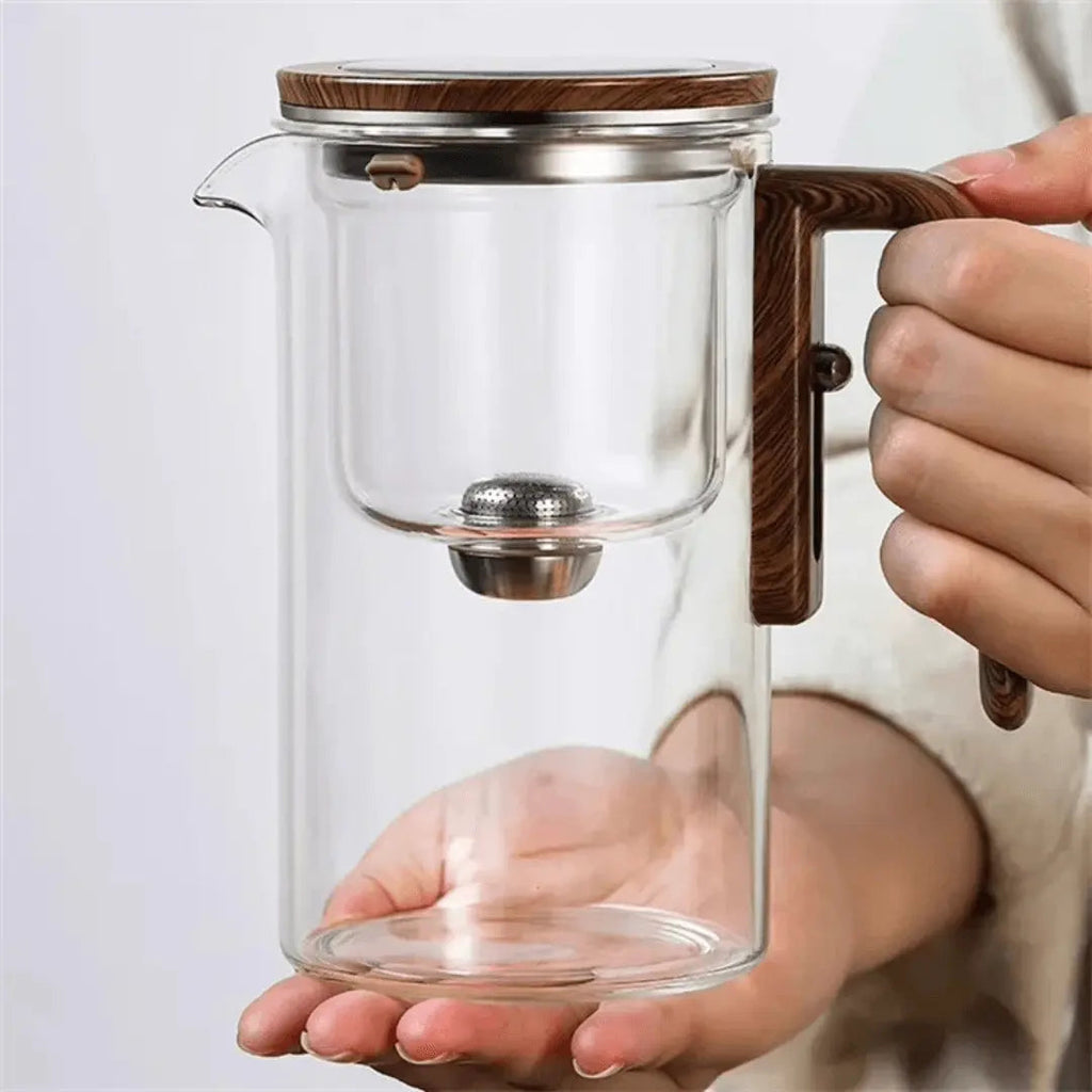 Transparante theepot