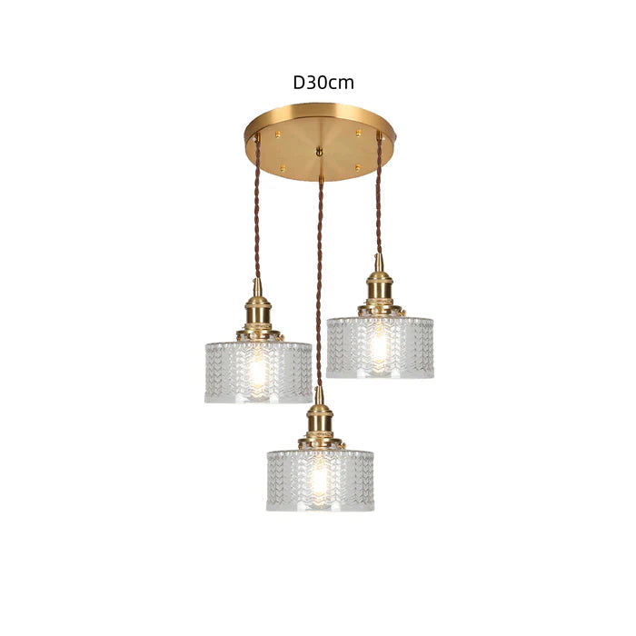 Kristallen vintage hanglamp