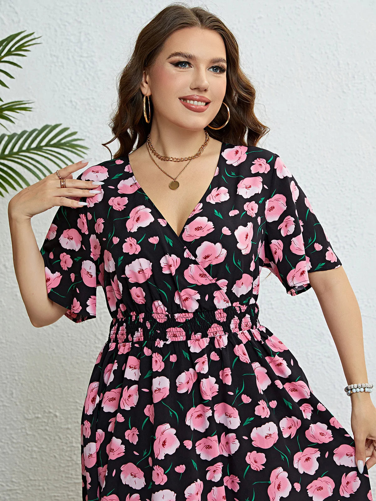 Meredith plus-size jurk