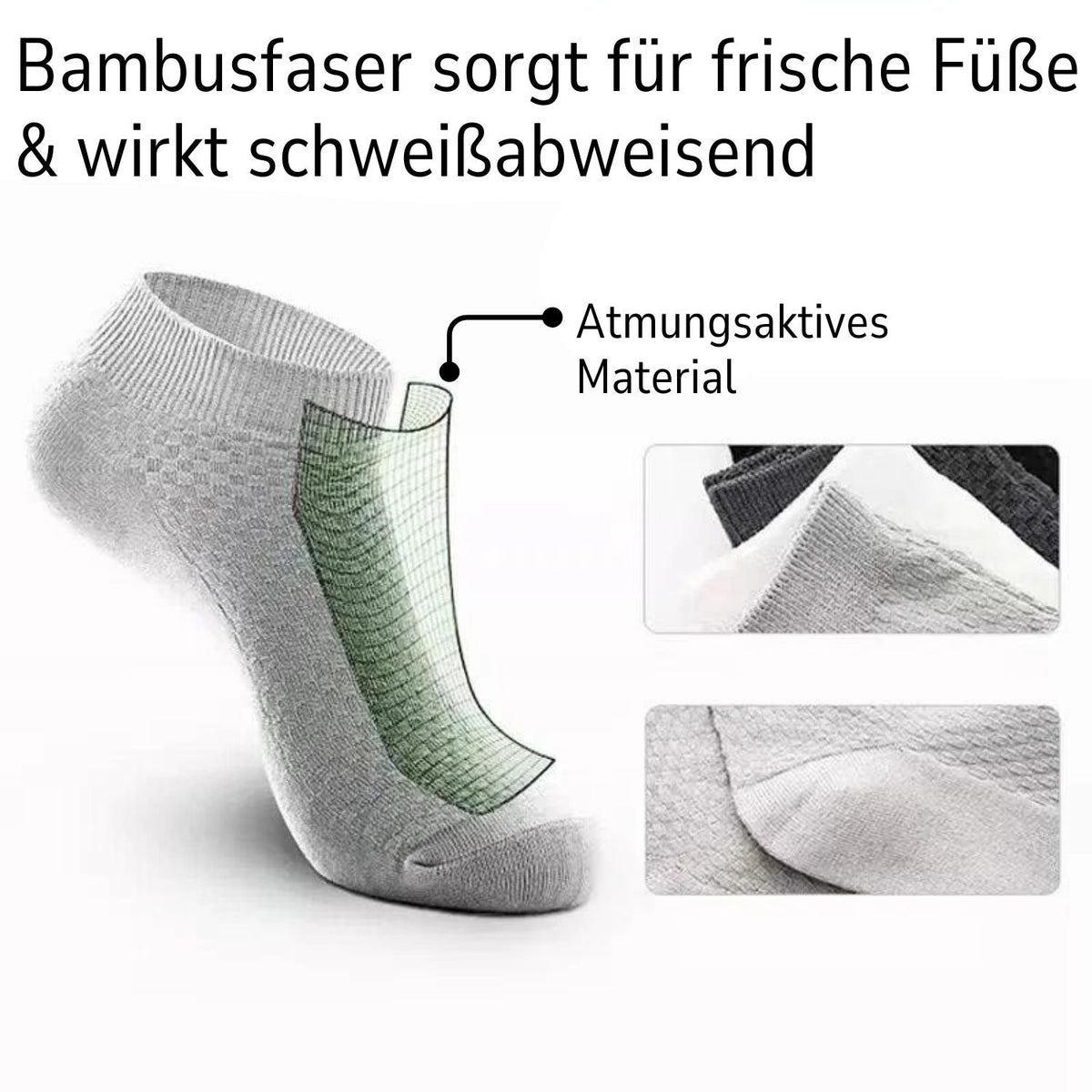 Korte bamboe sokken