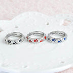 Huisdier minnaar ring – materiaal: Zink legering — afbeelding 2