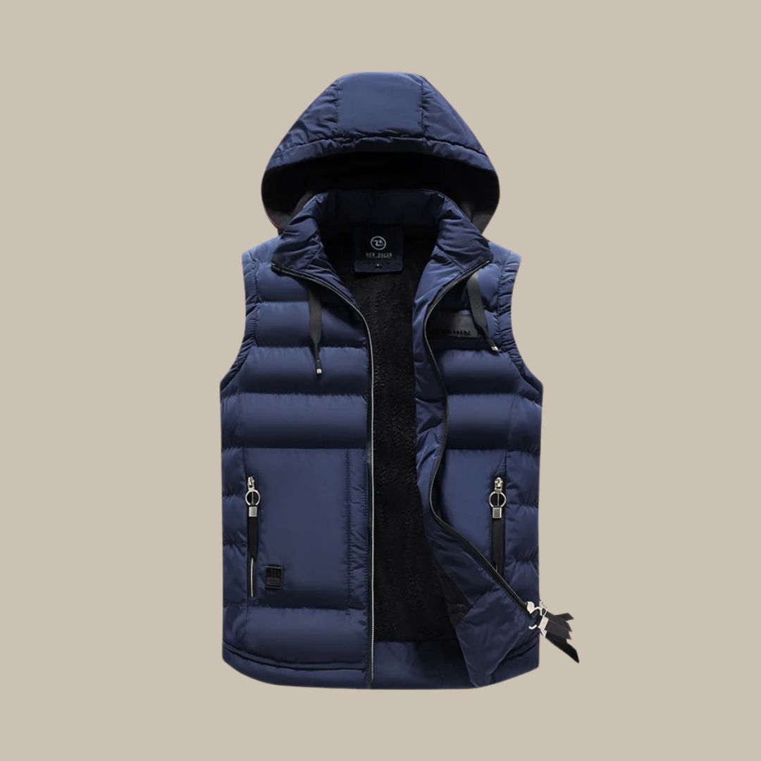 HUGO hooded puffer vest – casual bodywarmer voor mannen