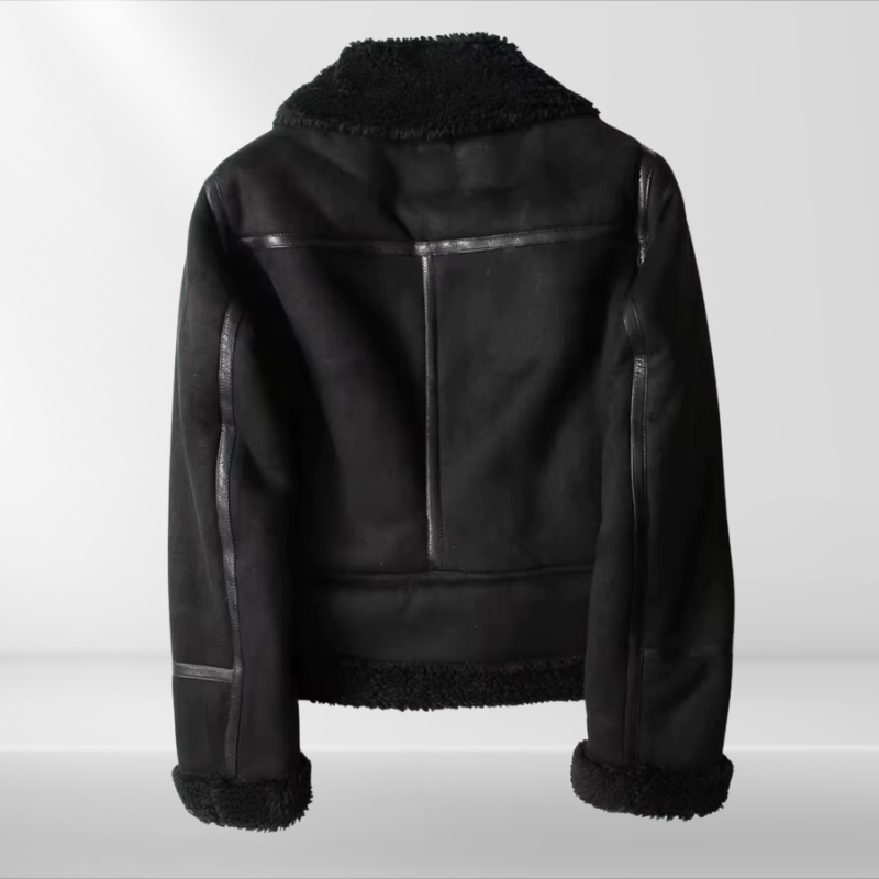 Dames sherpa bomberjack van fleece met rits — afbeelding 13