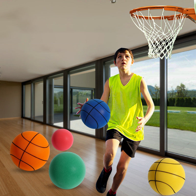 Geluidloze basketbal van pu-schuim voor kinderen