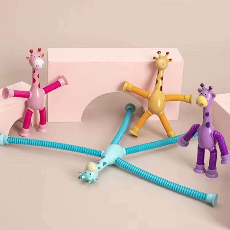 Flexibel giraffe speelgoed met zuignap — afbeelding 18